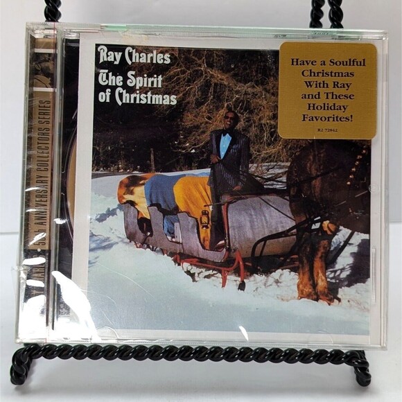 Ray Charles The Spirit Of Christmas CD 50th Anniversary Series Rhino Bonus Track - Picture 1 of 5
